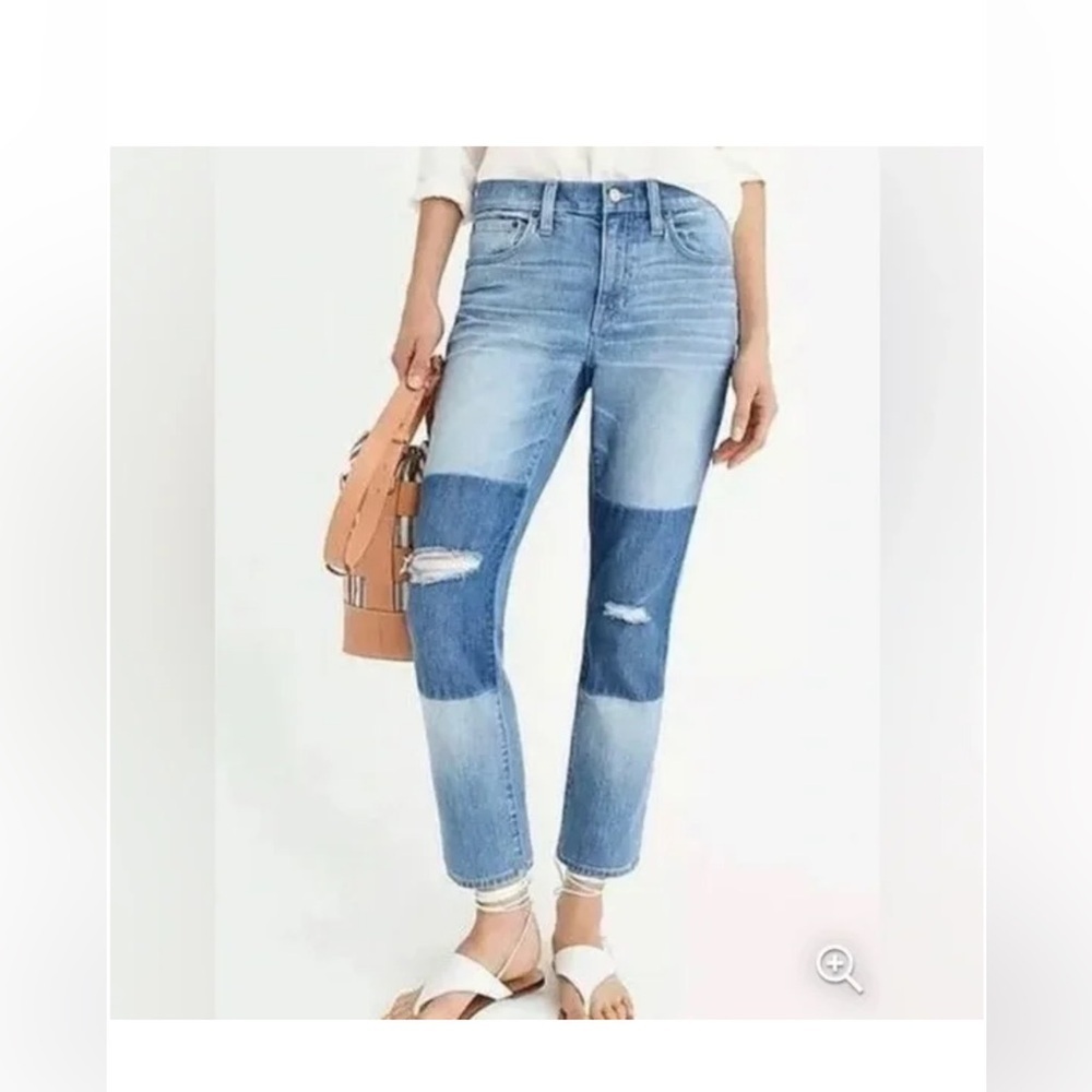 J. Crew  Slim Broken In Boyfriend Patch Jean 25P